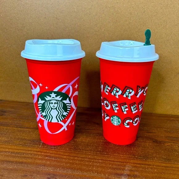 Starbucks | Kitchen | Pair 2 Of Starbucks Coffee Cups | Poshmark